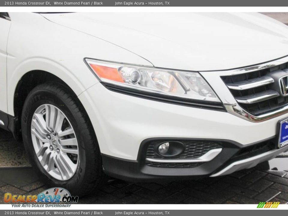 2013 Honda Crosstour EX White Diamond Pearl / Black Photo #12