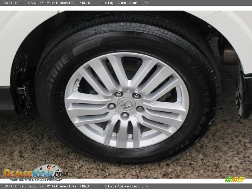 2013 Honda Crosstour EX White Diamond Pearl / Black Photo #13