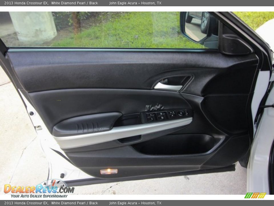 2013 Honda Crosstour EX White Diamond Pearl / Black Photo #18