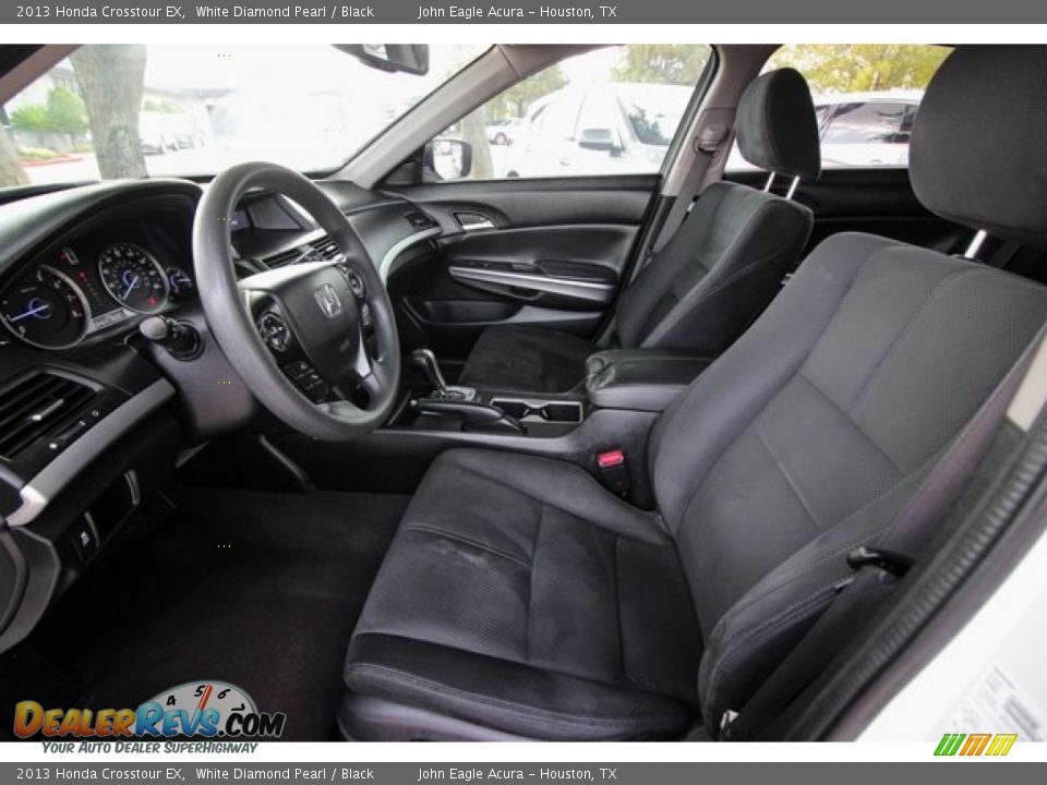 2013 Honda Crosstour EX White Diamond Pearl / Black Photo #19
