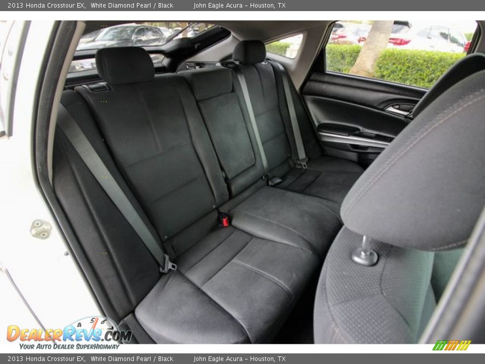 2013 Honda Crosstour EX White Diamond Pearl / Black Photo #24