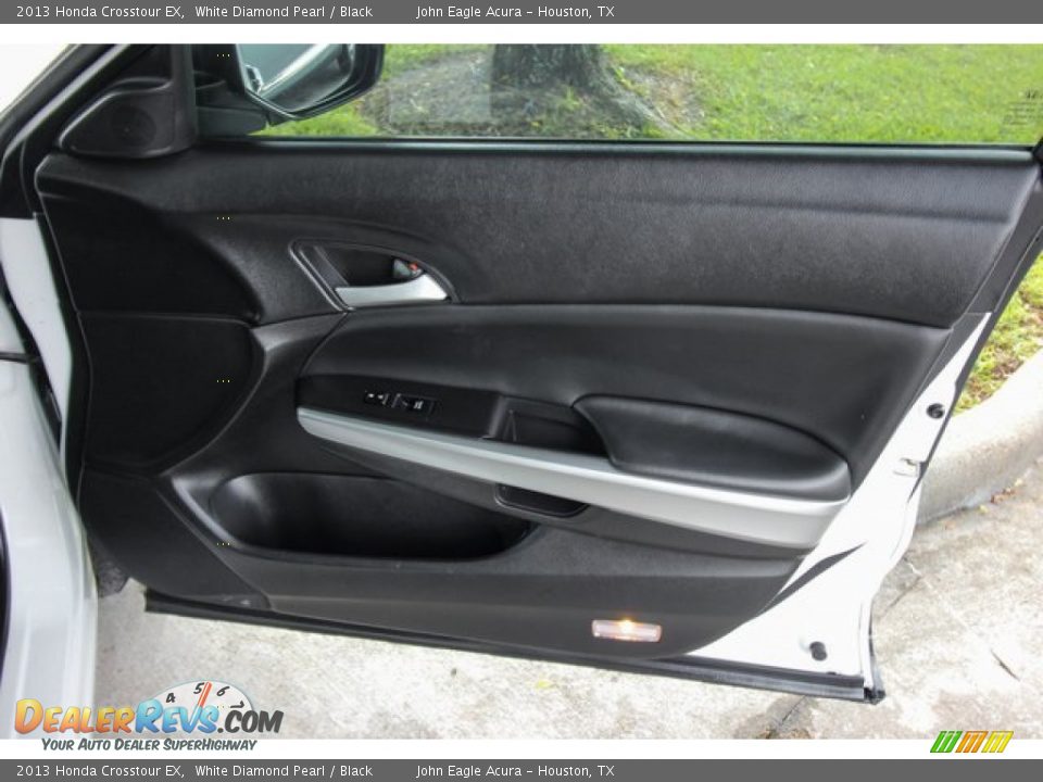 2013 Honda Crosstour EX White Diamond Pearl / Black Photo #25