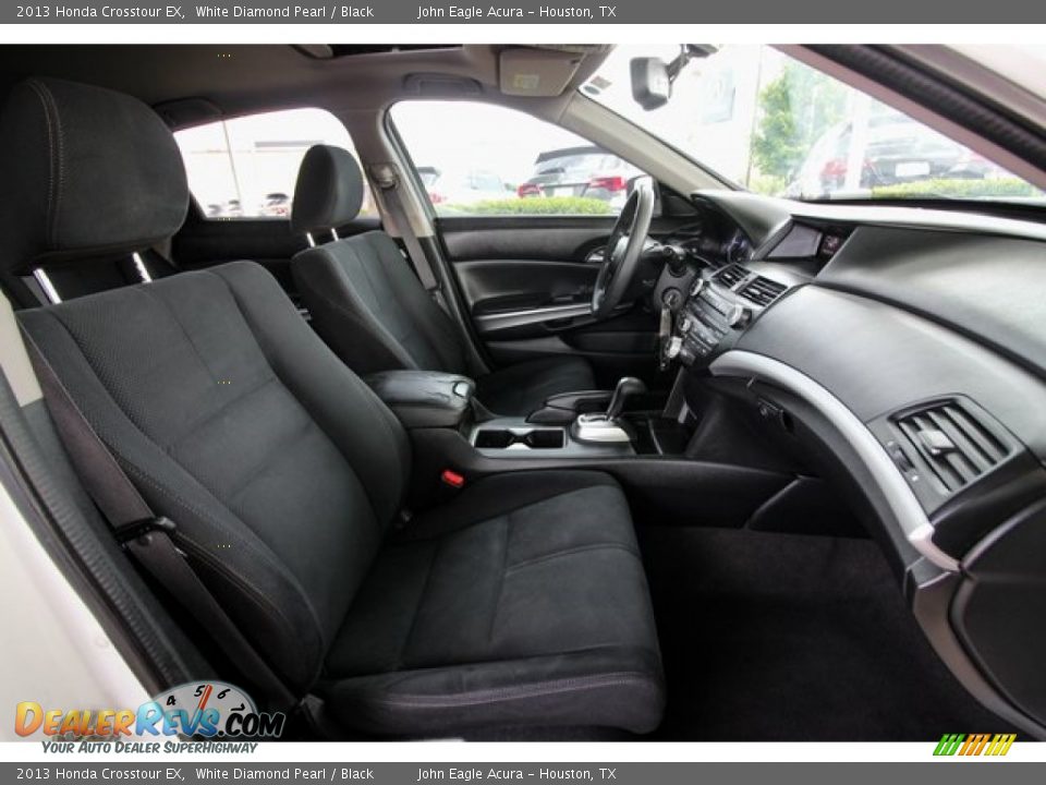 2013 Honda Crosstour EX White Diamond Pearl / Black Photo #26