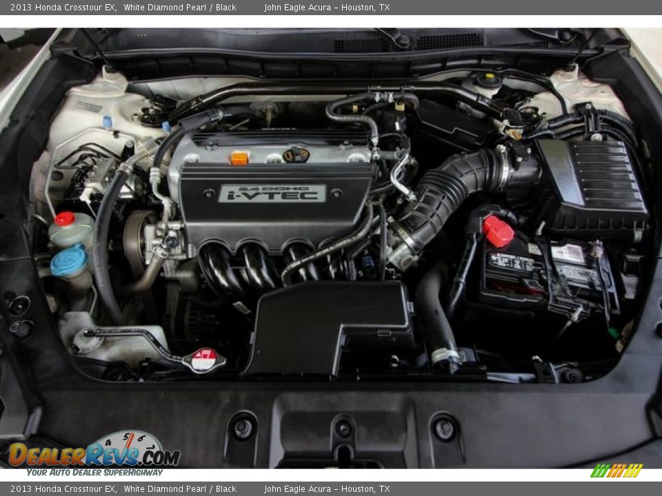 2013 Honda Crosstour EX White Diamond Pearl / Black Photo #27