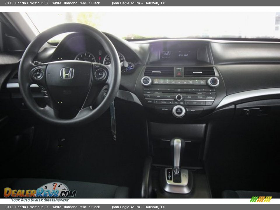 2013 Honda Crosstour EX White Diamond Pearl / Black Photo #28