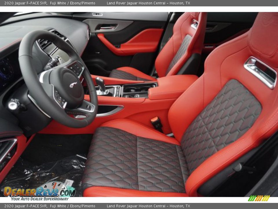Ebony/Pimento Interior - 2020 Jaguar F-PACE SVR Photo #11