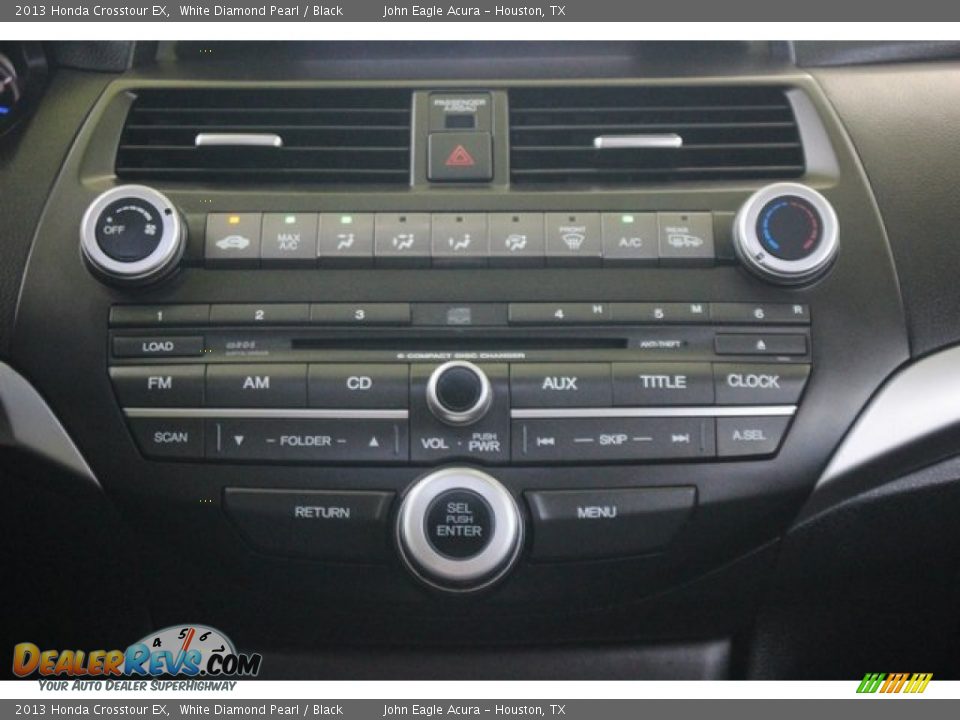 2013 Honda Crosstour EX White Diamond Pearl / Black Photo #30