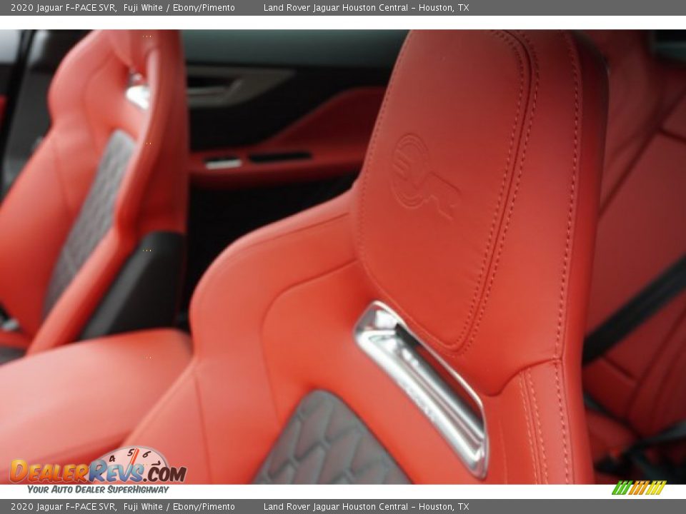2020 Jaguar F-PACE SVR Fuji White / Ebony/Pimento Photo #13
