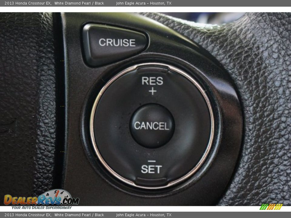 2013 Honda Crosstour EX White Diamond Pearl / Black Photo #34