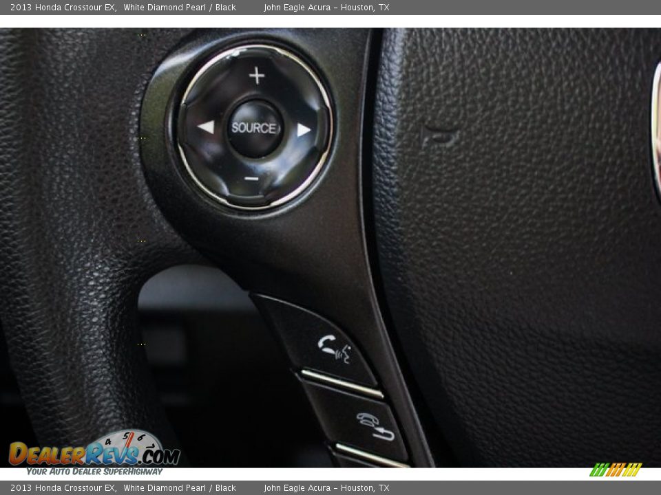 2013 Honda Crosstour EX White Diamond Pearl / Black Photo #35