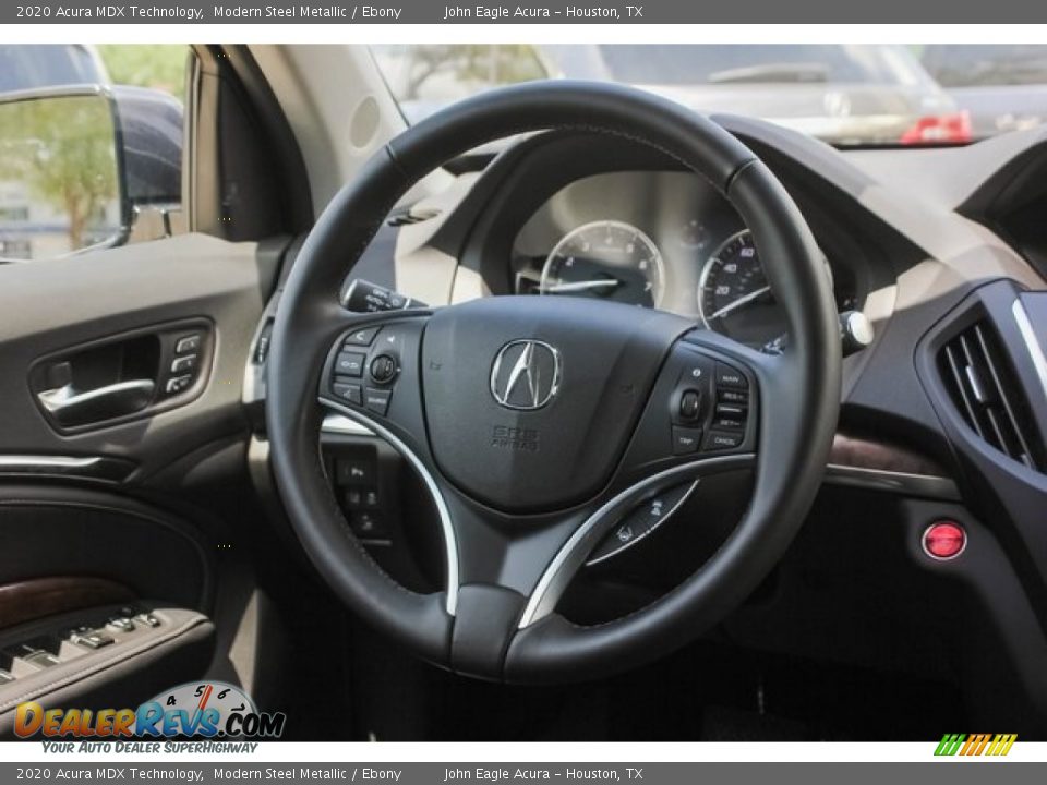 2020 Acura MDX Technology Modern Steel Metallic / Ebony Photo #28