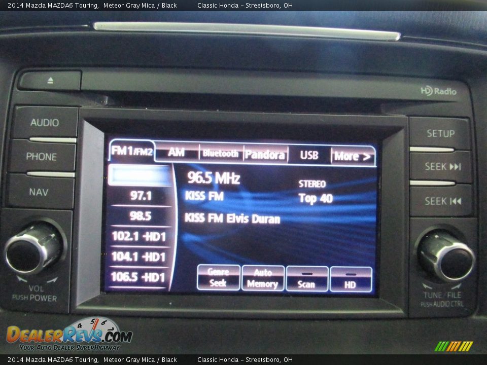 2014 Mazda MAZDA6 Touring Meteor Gray Mica / Black Photo #26