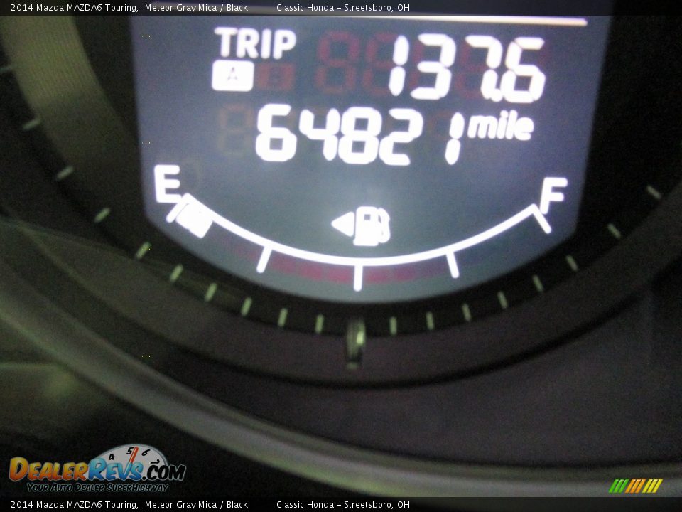 2014 Mazda MAZDA6 Touring Meteor Gray Mica / Black Photo #31