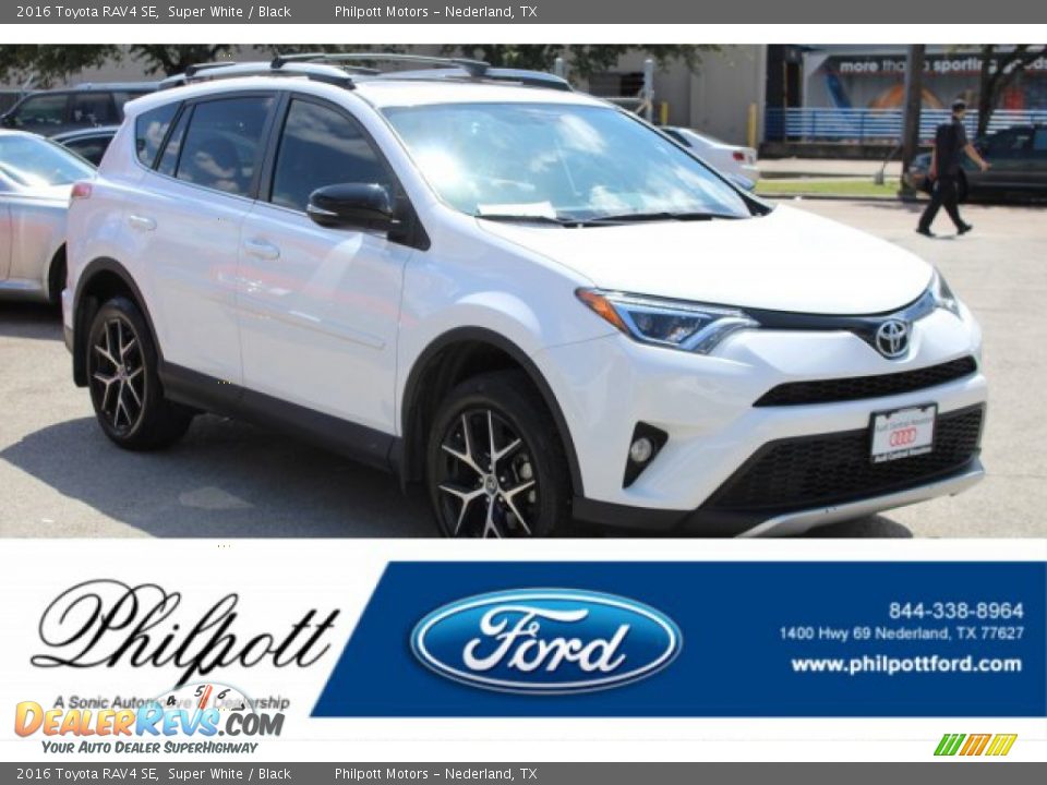 2016 Toyota RAV4 SE Super White / Black Photo #1