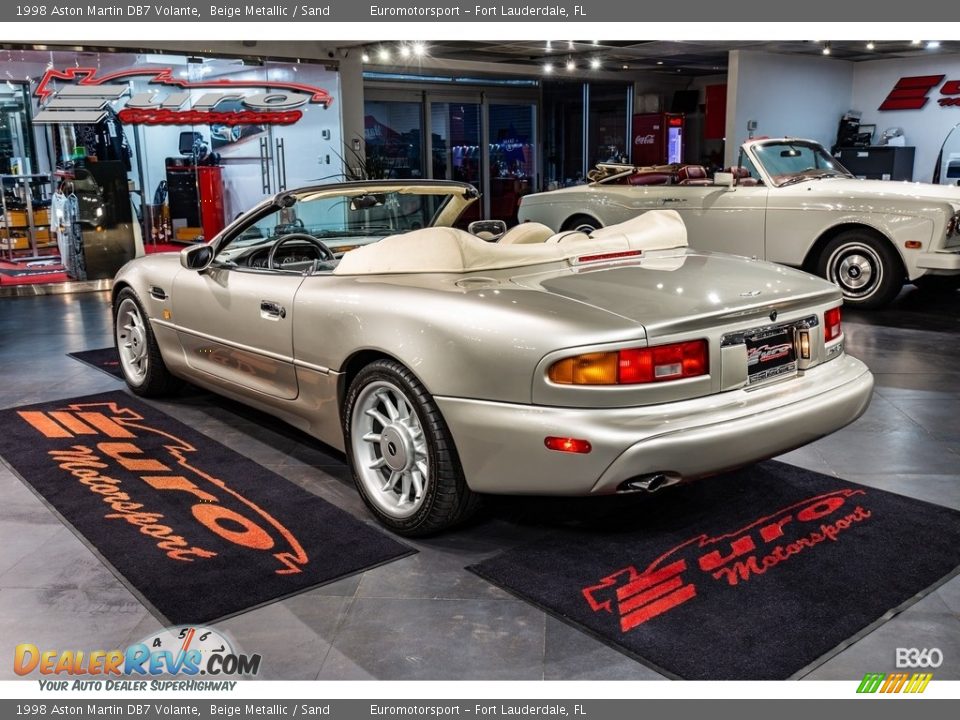 1998 Aston Martin DB7 Volante Beige Metallic / Sand Photo #6