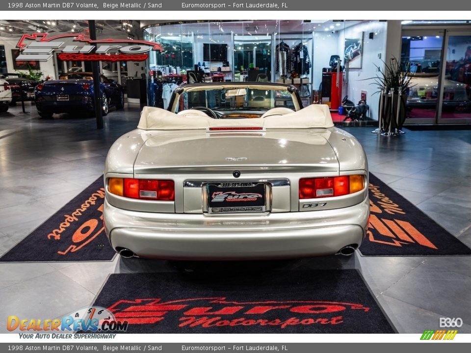 1998 Aston Martin DB7 Volante Beige Metallic / Sand Photo #7