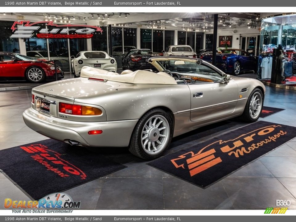 1998 Aston Martin DB7 Volante Beige Metallic / Sand Photo #8