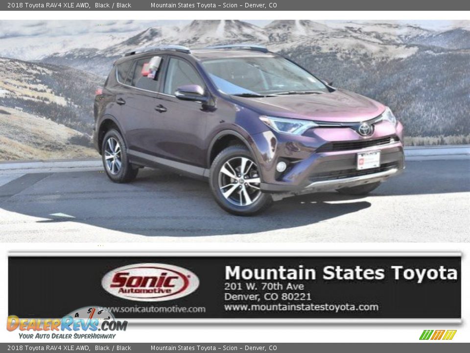 2018 Toyota RAV4 XLE AWD Black / Black Photo #1