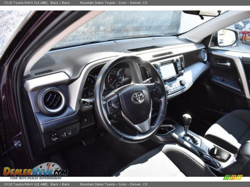 2018 Toyota RAV4 XLE AWD Black / Black Photo #10