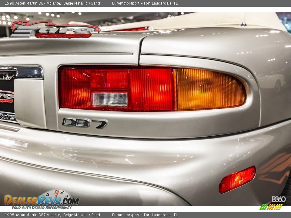 1998 Aston Martin DB7 Volante Beige Metallic / Sand Photo #27