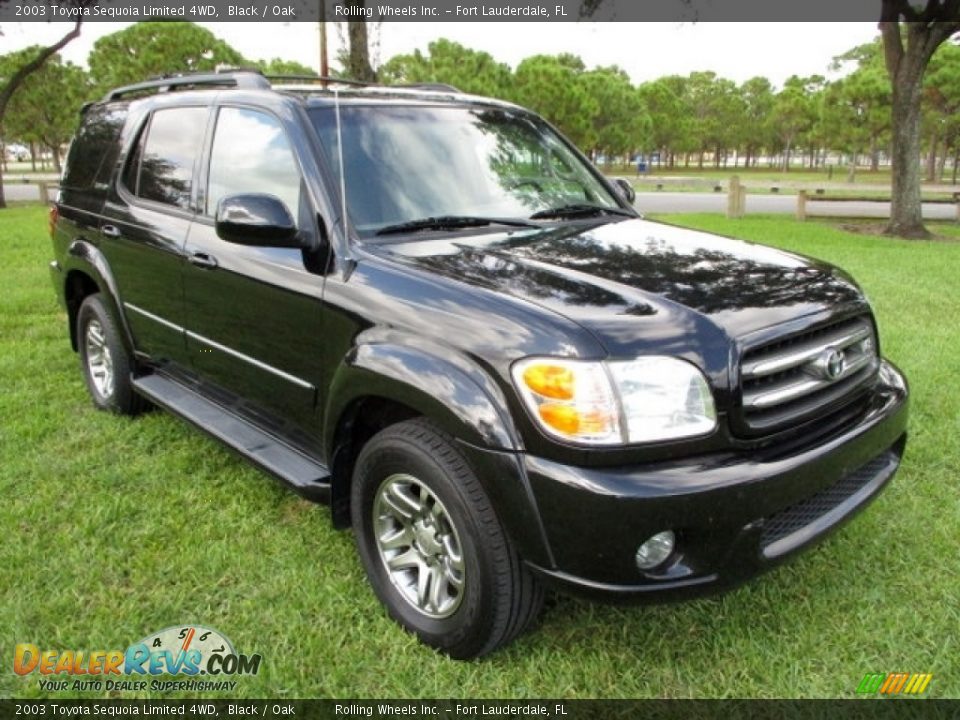 2003 Toyota Sequoia Limited 4WD Black / Oak Photo #1