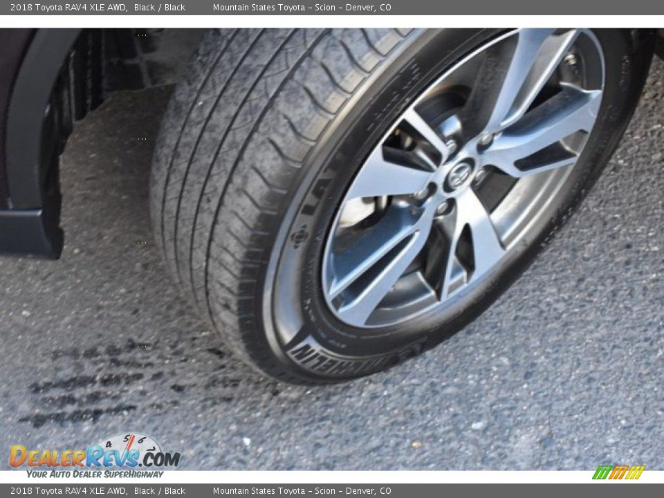 2018 Toyota RAV4 XLE AWD Black / Black Photo #29