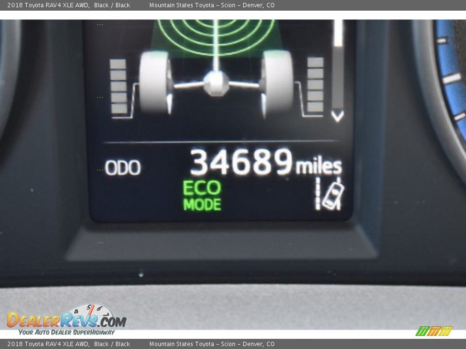 2018 Toyota RAV4 XLE AWD Black / Black Photo #30
