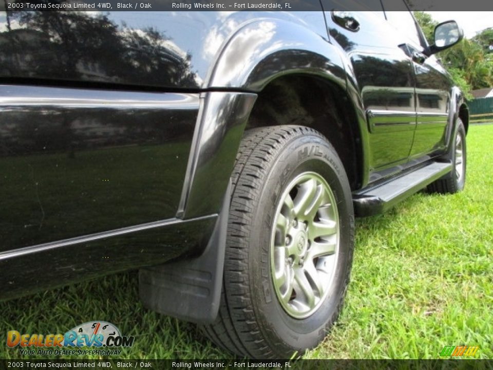 2003 Toyota Sequoia Limited 4WD Black / Oak Photo #25