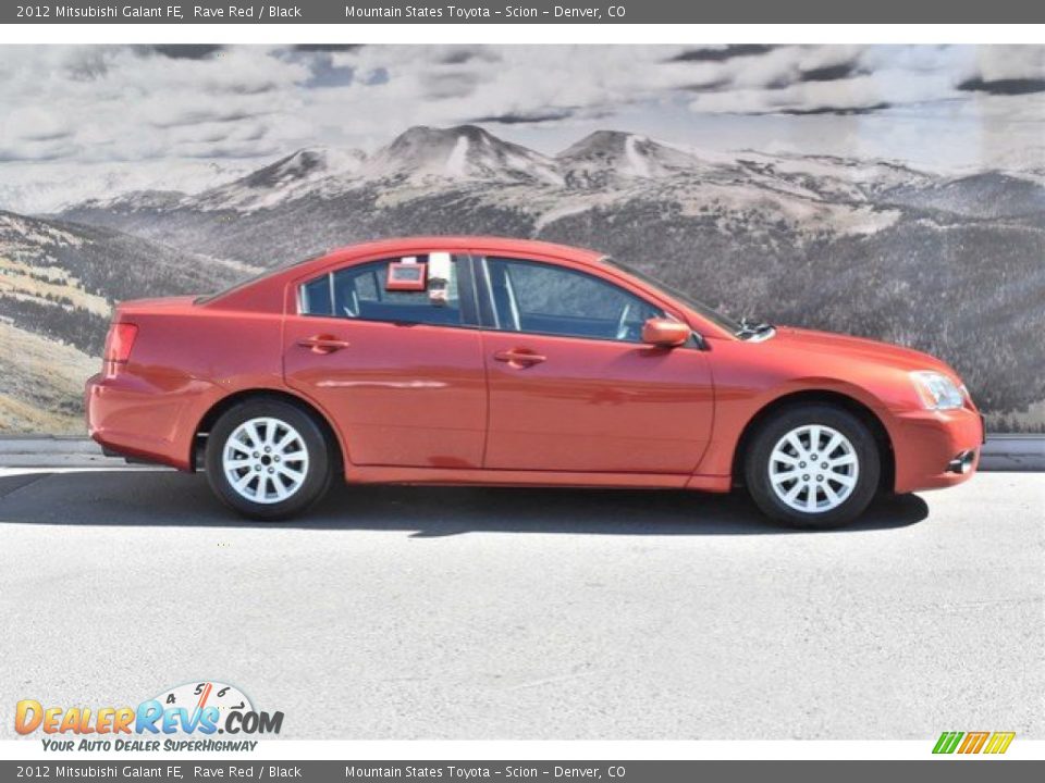 2012 Mitsubishi Galant FE Rave Red / Black Photo #2