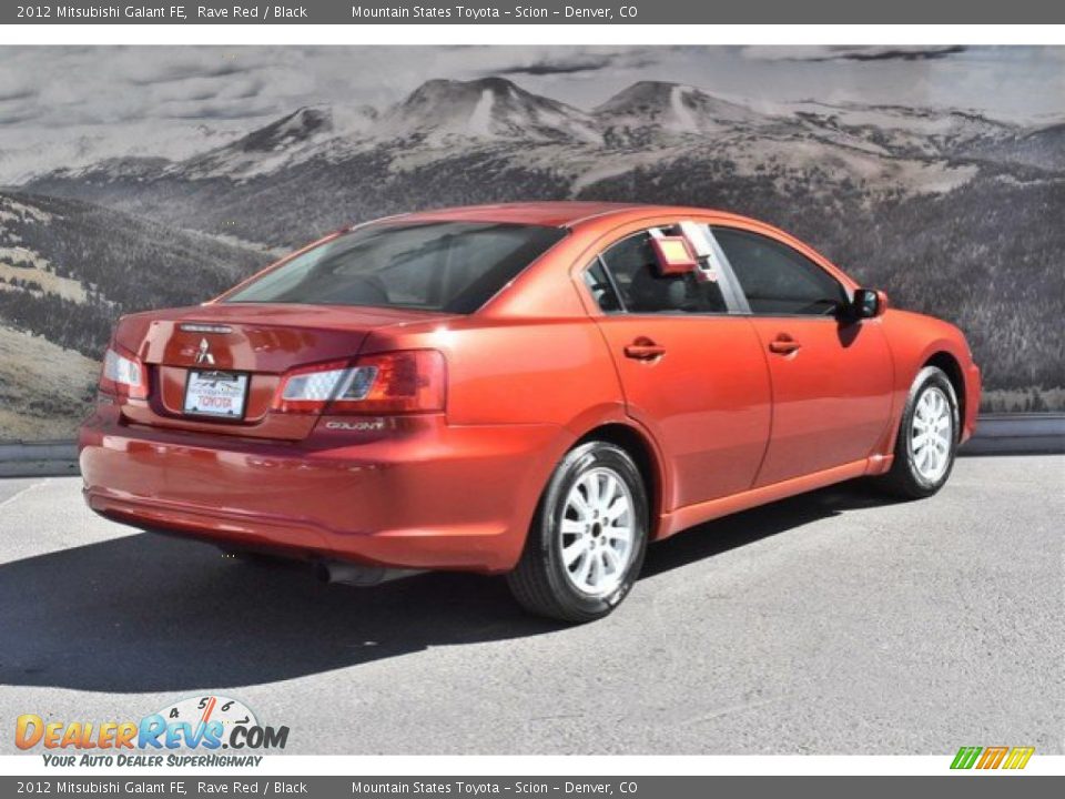 2012 Mitsubishi Galant FE Rave Red / Black Photo #3