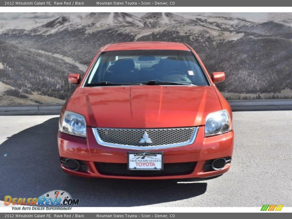 2012 Mitsubishi Galant FE Rave Red / Black Photo #4