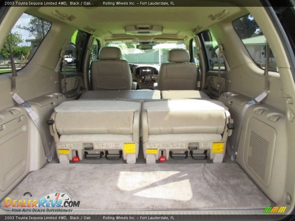 2003 Toyota Sequoia Limited 4WD Black / Oak Photo #29