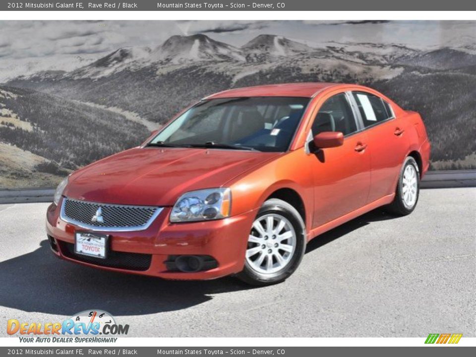 2012 Mitsubishi Galant FE Rave Red / Black Photo #5