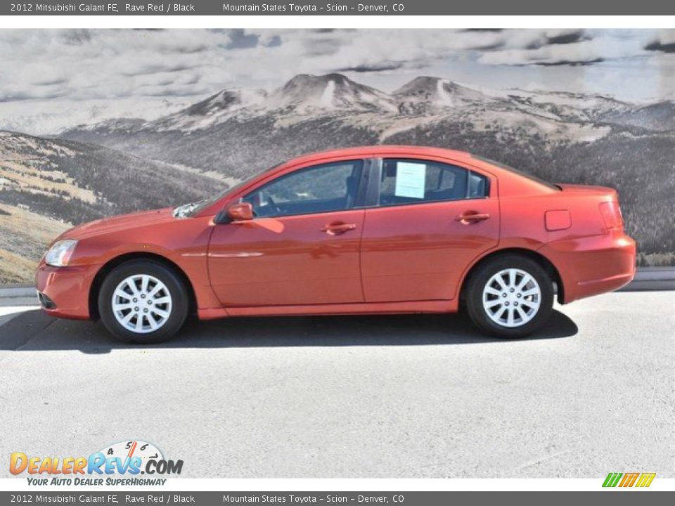 2012 Mitsubishi Galant FE Rave Red / Black Photo #6