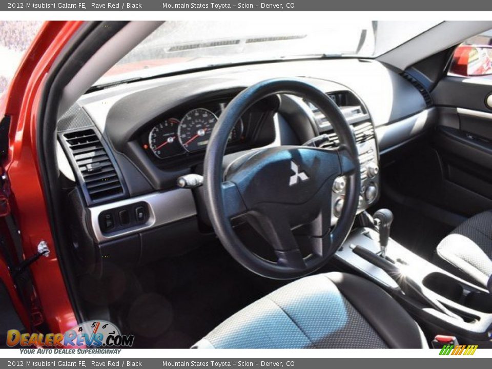 2012 Mitsubishi Galant FE Rave Red / Black Photo #10