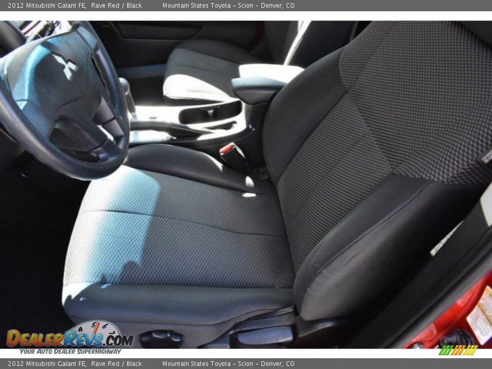 2012 Mitsubishi Galant FE Rave Red / Black Photo #11