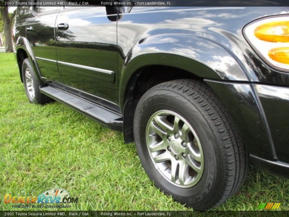 2003 Toyota Sequoia Limited 4WD Black / Oak Photo #35