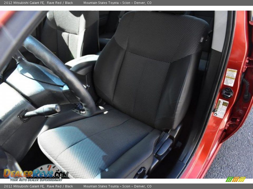 2012 Mitsubishi Galant FE Rave Red / Black Photo #12