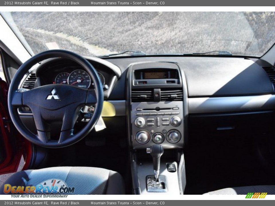 2012 Mitsubishi Galant FE Rave Red / Black Photo #13