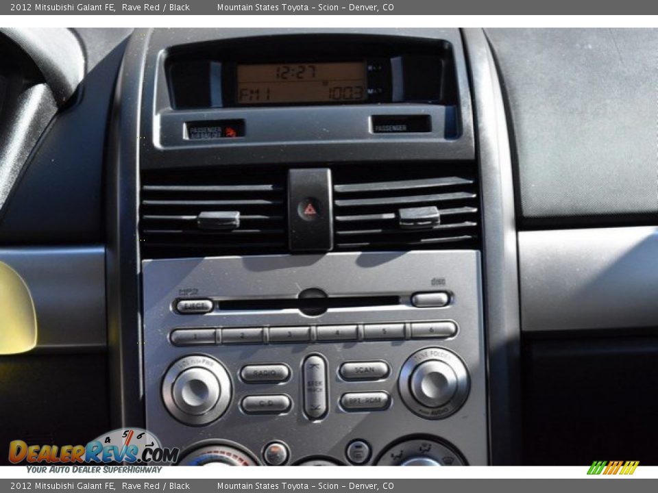 2012 Mitsubishi Galant FE Rave Red / Black Photo #14