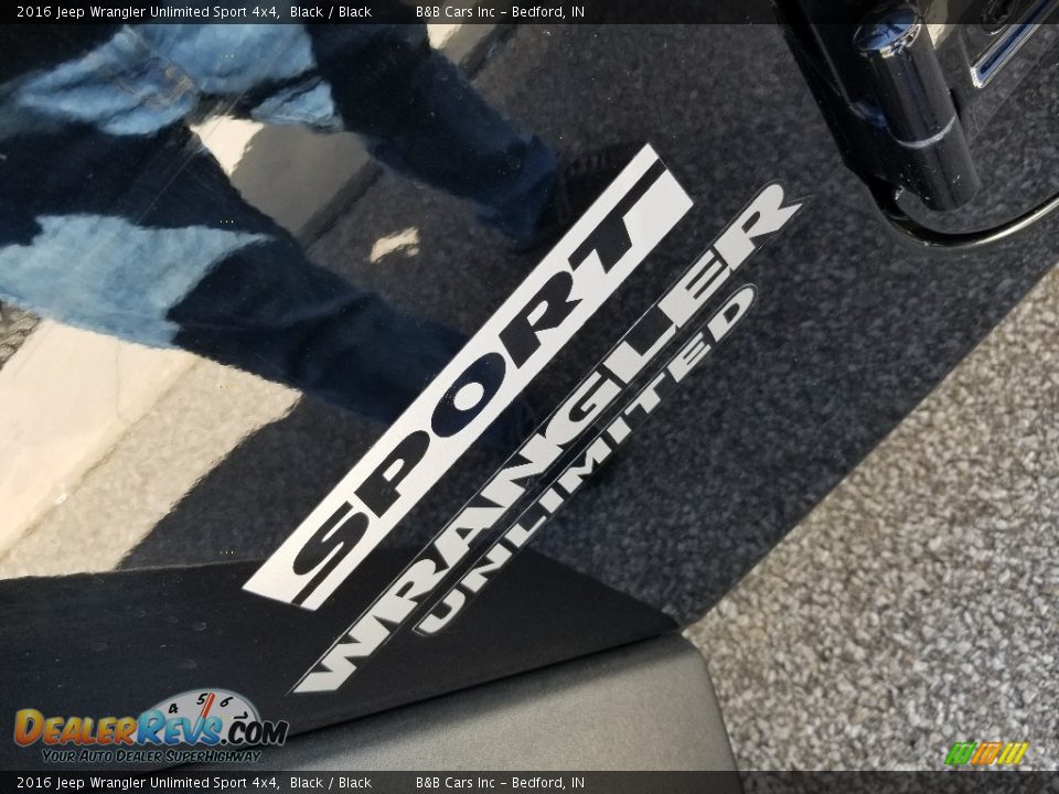 2016 Jeep Wrangler Unlimited Sport 4x4 Black / Black Photo #6