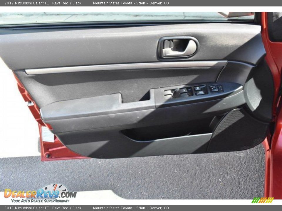 2012 Mitsubishi Galant FE Rave Red / Black Photo #24