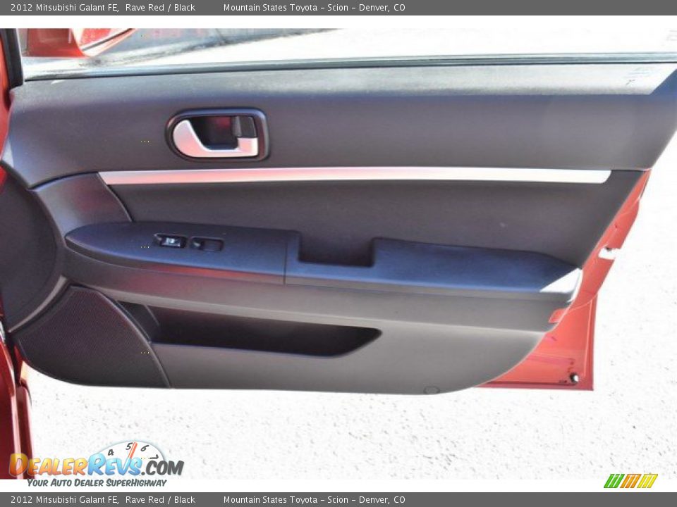 2012 Mitsubishi Galant FE Rave Red / Black Photo #25