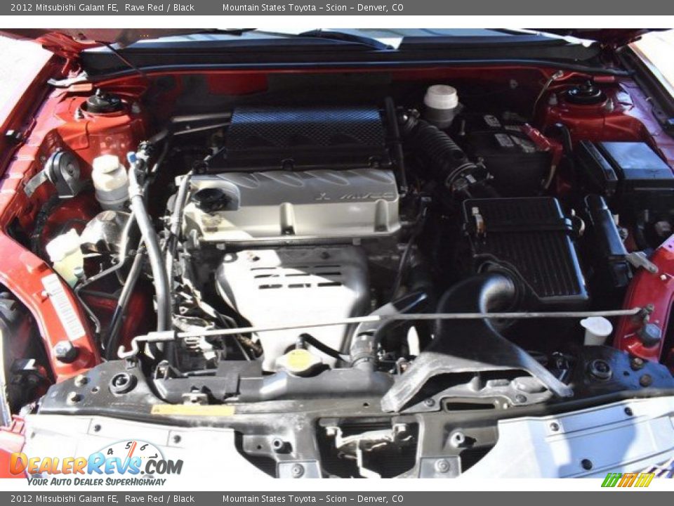 2012 Mitsubishi Galant FE Rave Red / Black Photo #27