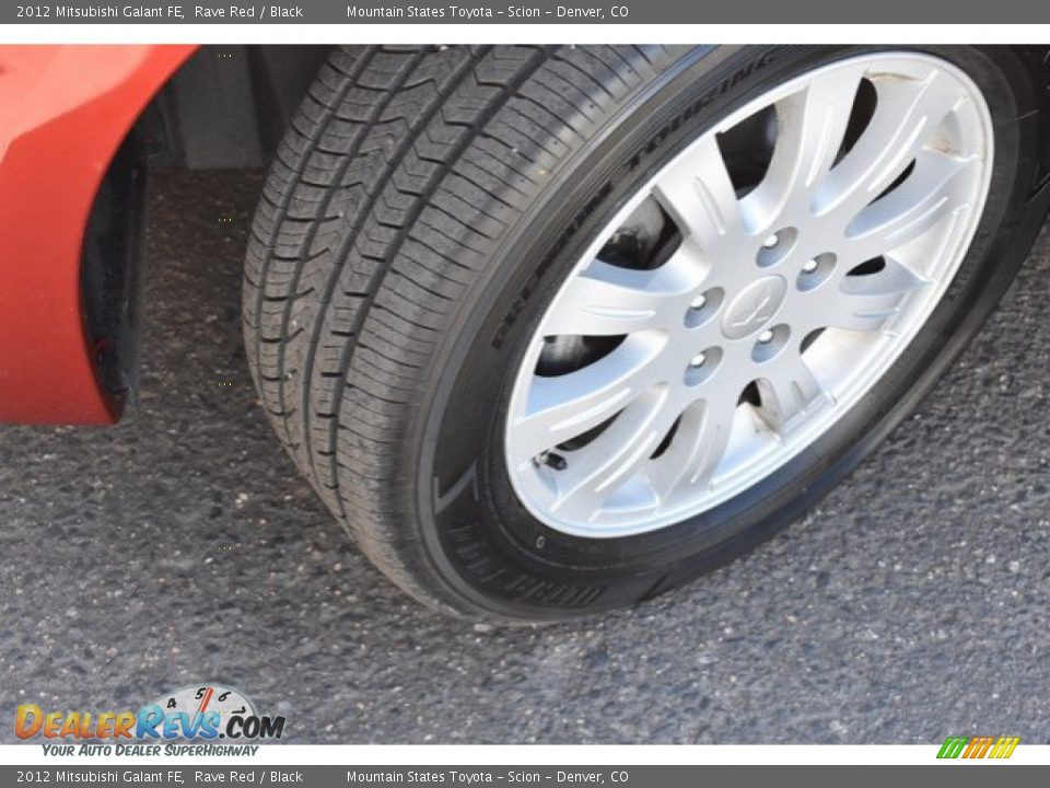 2012 Mitsubishi Galant FE Rave Red / Black Photo #28