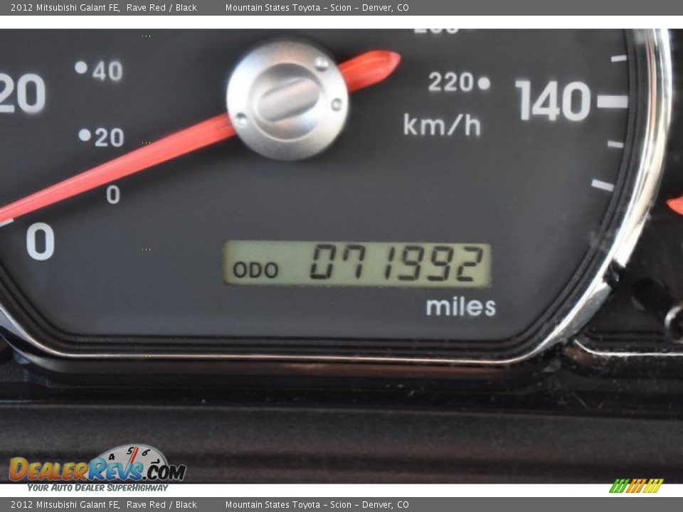 2012 Mitsubishi Galant FE Rave Red / Black Photo #29