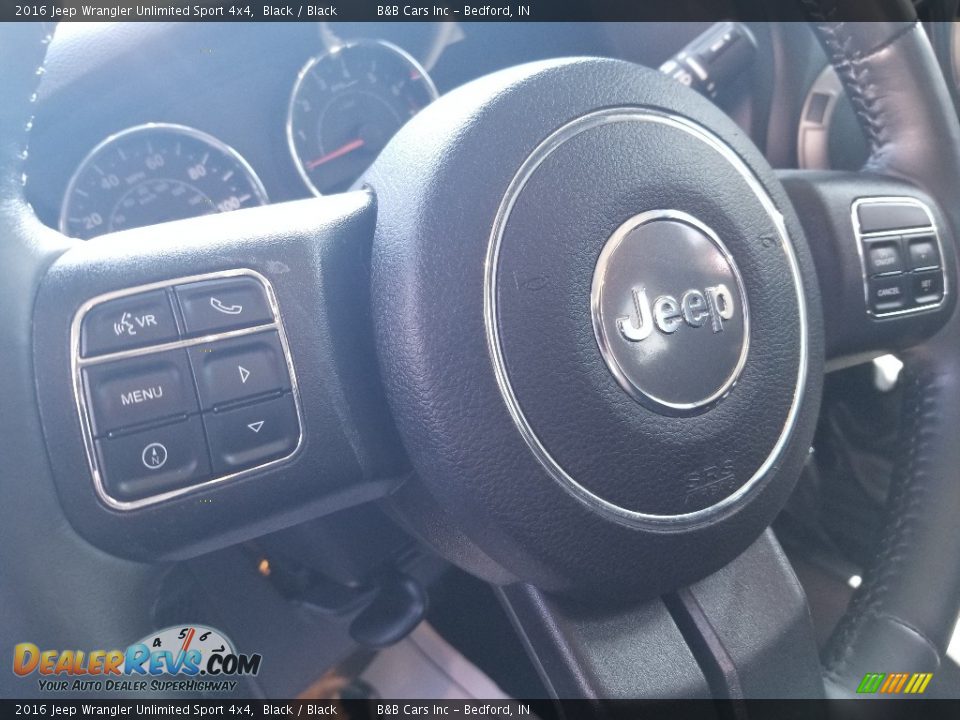 2016 Jeep Wrangler Unlimited Sport 4x4 Black / Black Photo #13