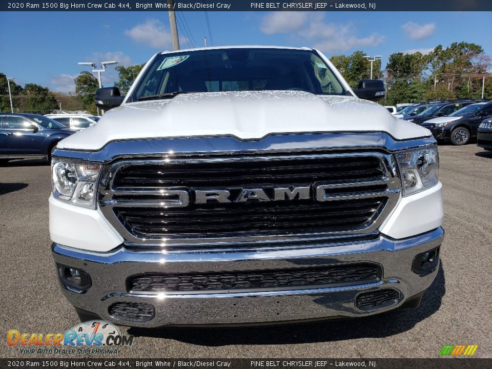 2020 Ram 1500 Big Horn Crew Cab 4x4 Bright White / Black/Diesel Gray Photo #2