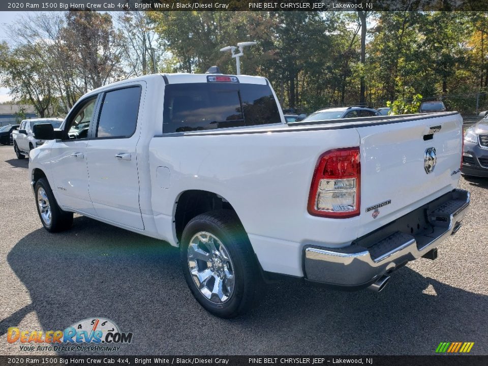 2020 Ram 1500 Big Horn Crew Cab 4x4 Bright White / Black/Diesel Gray Photo #4