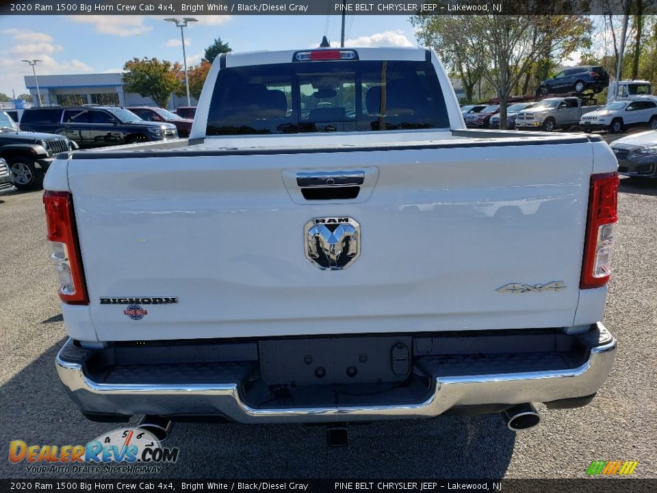 2020 Ram 1500 Big Horn Crew Cab 4x4 Bright White / Black/Diesel Gray Photo #5